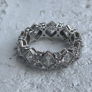 Judith Ripka Sterling Silver & Cubic Zirconia Ring